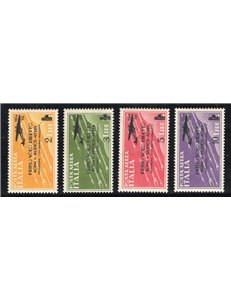ITALIA REGNO 1934 Posta aerea Volo Roma Buenos Aires serie n° 56/59. Cat. € 150 (**)