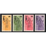 ITALIA REGNO 1934 Posta aerea Volo Roma Buenos Aires serie n° 56/59. Cat. € 150 (**)
