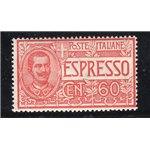 ITALIA REGNO 1922 Espresso Vitt. Emanuele 60 c. rosso n° 7. Cat. € 35 (**)