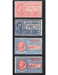 ITALIA REGNO 1925/26 Espresso Vitt. Emanuele serie n° 11/14. Cat. € 45 (**)