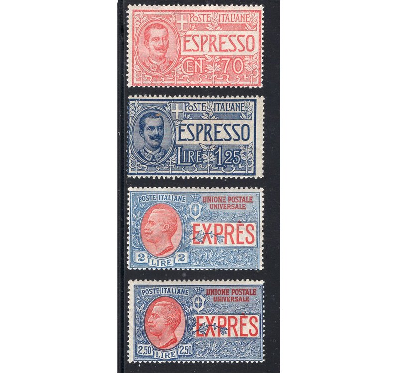 ITALIA REGNO 1925/26 Espresso Vitt. Emanuele serie n° 11/14. Cat. € 45 (**)