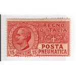 ITALIA REGNO 1928 Posta pneumatica Vitt. Emanuele 15 c. rosso violetto n° 12a. Cat. € 20 (**)