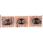 ITALIA REGNO 1870/74 Segnatasse cifra in ovale serie n° 3/14. Cat. € 575 (U)