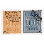ITALIA REGNO 1903 Segnatasse serie n° 29/30. Cat. € 130 (U)