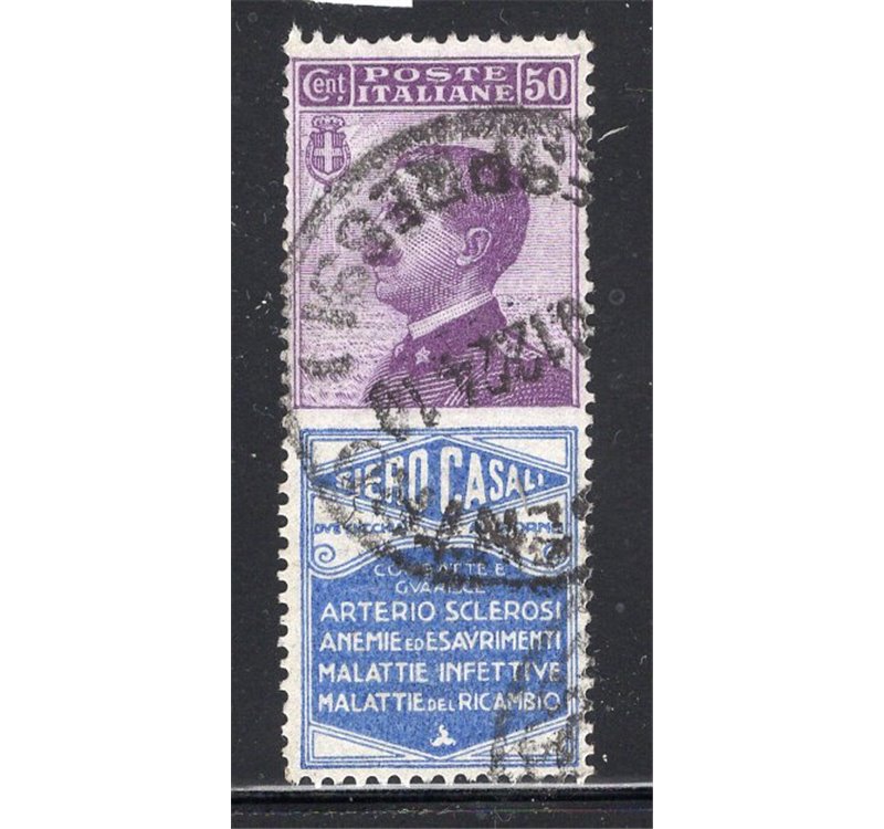 ITALIA REGNO 1924 Pubblicitari Reinach 50 c. n° 14. Firm.: Chia. Cat. € 125 (U)
