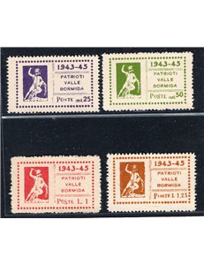 Emissioni C.L.N. Valle Bormida 1945 Statua di Perseo serie n° 9/15. Cat. € 180 (**)