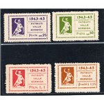 Emissioni C.L.N. Valle Bormida 1945 Statua di Perseo serie n° 9/15. Cat. € 180 (**)