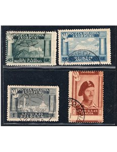 Corpo Polacco 1946 Vittorie polacche n° 1/4. Cat. € 45 (**)