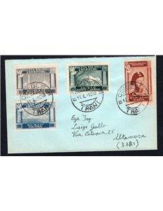 Corpo Polacco 11/4/1946 Vittorie polacche n° 1/4 su lettera. Cat. € 125 (Fr)