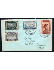 Corpo Polacco 11/4/1946 Vittorie polacche n° 1/4 su lettera. Cat. € 125 (Fr)