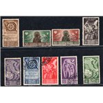 Corpo Polacco 1946 Soccorso di guerra serie n° 18/26. Cat. € 80 (U)