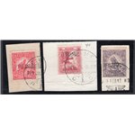 Occup. Austriaca Friuli Veneto 1918 Giornali Testa di Mercurio serie n° 1/4. Cat. € 70 (U)