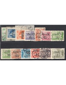 Terre Redente Fiume 1919 Allegorie e vedute serie n° 49/55. Cat. € 70 (U)
