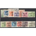 Terre Redente Fiume 1919 Allegorie e vedute serie n° 49/55. Cat. € 70 (U)