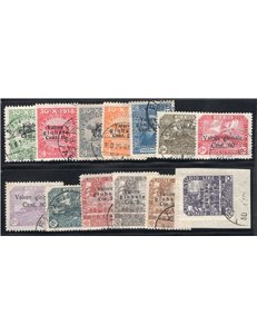 Terre Redente Fiume 1919 Fondazione studio soprast. serie n° 88/98. Cat. € 70 (U)