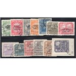 Terre Redente Fiume 1919 Fondazione studio soprast. serie n° 88/98. Cat. € 70 (U)