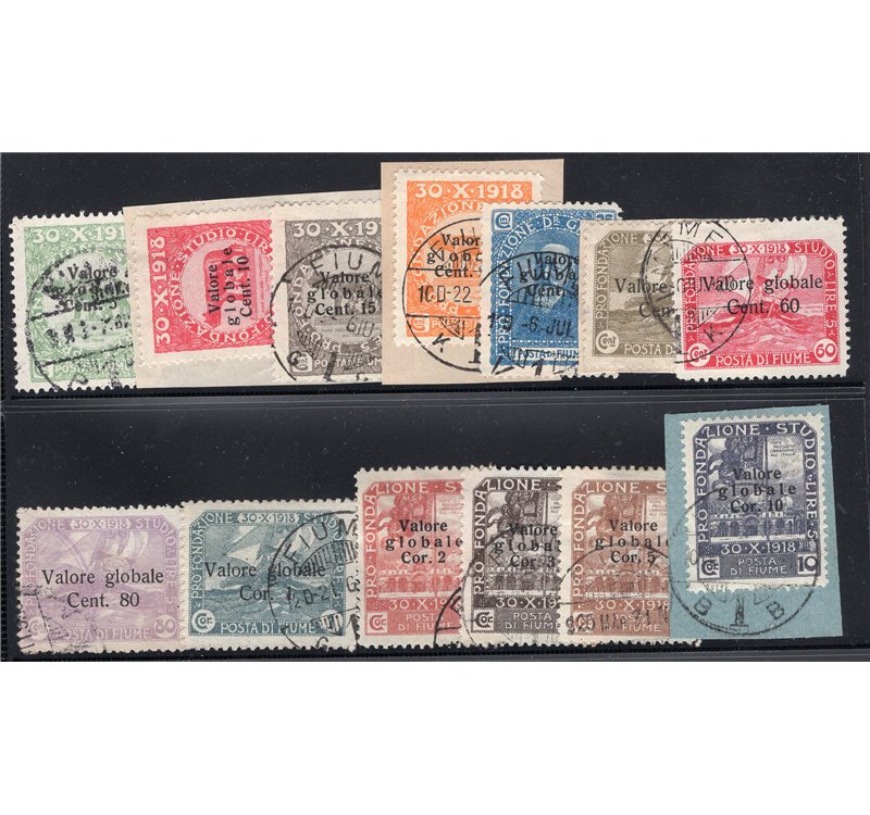 Terre Redente Fiume 1919 Fondazione studio soprast. serie n° 99/111. Cat. € 240 (U)
