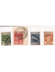 Terre Redente Fiume 1919 Fondazione studio soprast. serie n° 99/111. Cat. € 240 (U)