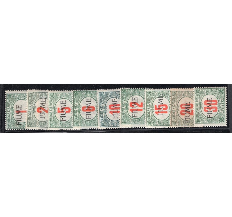 Terre Redente Fiume 1924 S. Vito e soggetti vari soprast. su lettera serie n° 214/25 + Ex 11/12. Cat. € 1.800 (U)