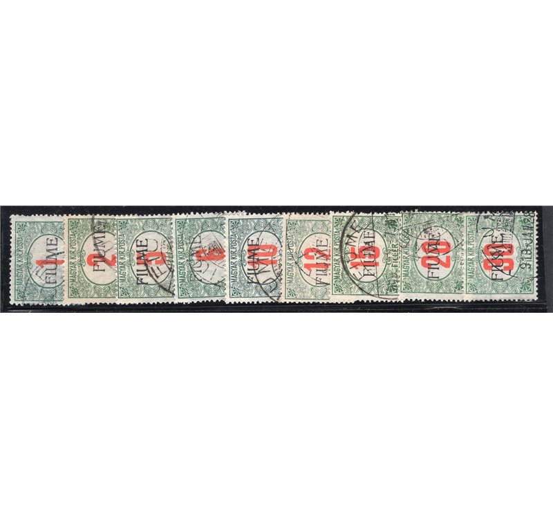 Terre Redente Fiume 1924 S. Vito e soggetti vari soprast. su lettera serie n° 214/25 + Ex 11/12. Cat. € 1.800 (U)
