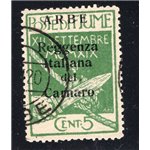 Terre Redente Fiume 1918/19 Segnatasse Fondazione studio soprast. serie n° 19/24+25/29. Cat. € 240 (U)