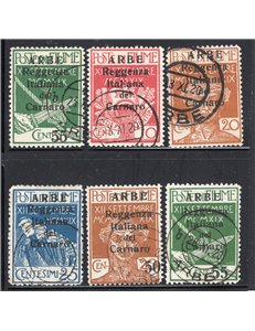 Terre Redente Arbe 1920 5 c. verde giallo n° 5a. Cat. € 120 (U)