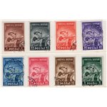 Occup. Italiane Albania 1943 - Pro opere antitubercolari serie n° 38/45. Cat. € 100