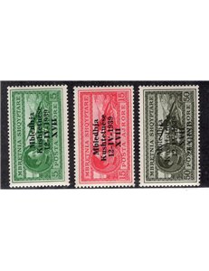 Occup. Italiane Albania 1943 - Pro opere antitubercolari serie n° 38/45. Cat. € 100 (**)