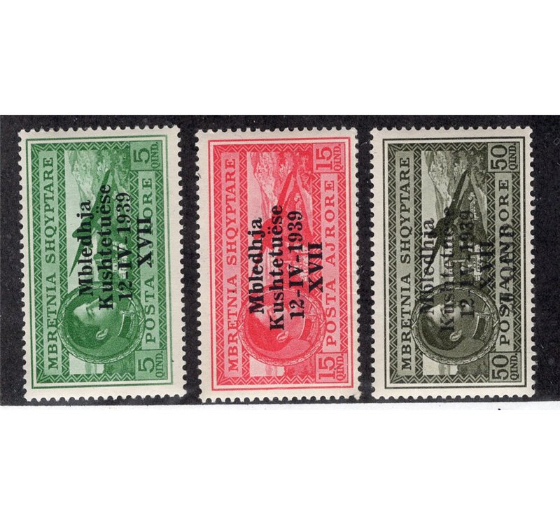 Occup. Italiane Albania 1943 - Pro opere antitubercolari serie n° 38/45. Cat. € 100 (**)