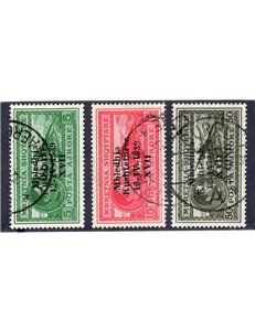Occup. Italiane Albania 1943 - Pro opere antitubercolari serie n° 38/45. Cat. € 80 (U)