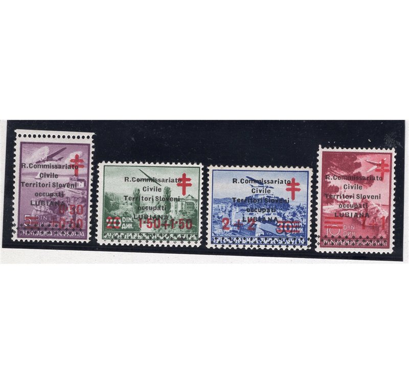 Occup. Italiane Albania 1943 - Pro opere antitubercolari serie n° 38/45. Cat. € 100 (**)