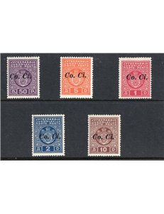 Occup. Italiane Lubiana 1941 Francobolli di Jugoslavia soprast. n° 35/38. Cat. € 200 (**)