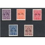 Occup. Italiane Lubiana 1941 Francobolli di Jugoslavia soprast. n° 35/38. Cat. € 200 (**)