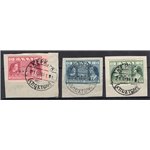 Occup. Italiane Corfù 1941 Previdenza sociale serie n° 35/37 Cat. € 110 (U)
