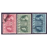 Occup. Italiane Corfù 1941 Previdenza sociale serie n° 35/37 Cat. € 110 (U)