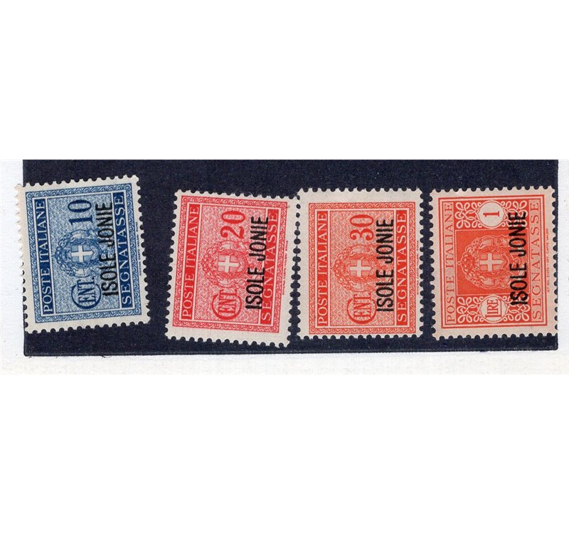 Occup. Italiane Lubiana 1941 Segnatasse. soprast. "Co. Ci." serie n° 1/5. Cat. € 150 (**)