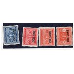Occup. Italiane Lubiana 1941 Segnatasse. soprast. "Co. Ci." serie n° 1/5. Cat. € 150 (**)