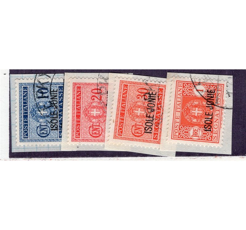 Occup. Italiane Isole Jonie 1941 Segnatasse serie n° 1/4. Cat. € 75 (**)