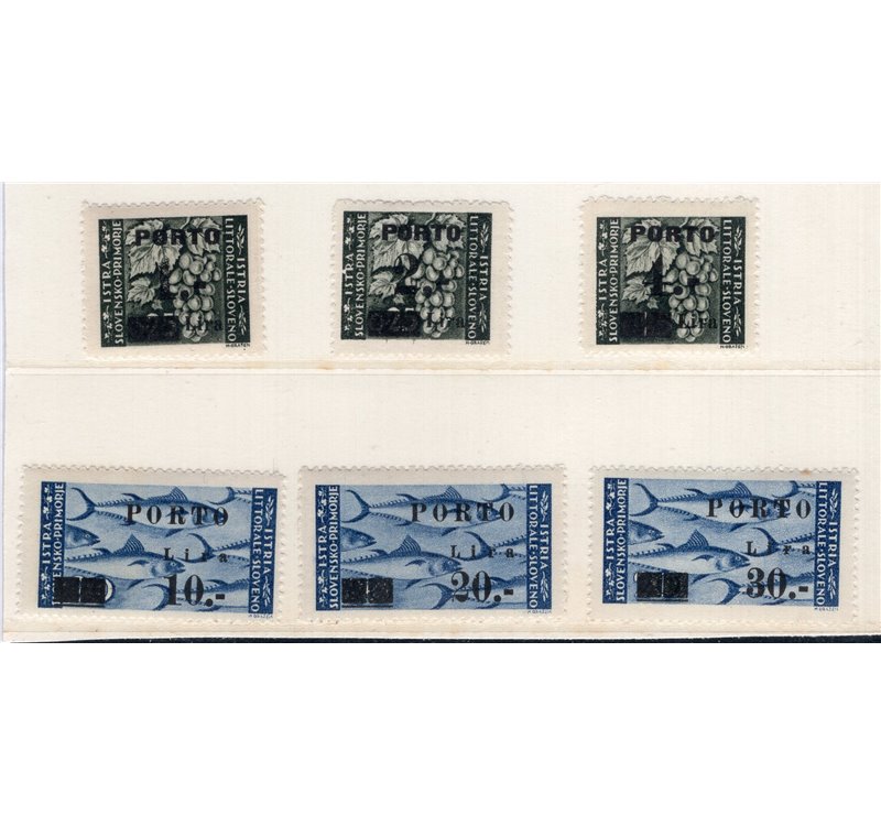 Occup. Jugoslava Trieste 1945 Serie n° 1/11. Cat. € 30 (**)