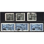 Occup. Jugoslava Istria e Litorale Sloveno 1946 Soprast. "PORTO" serie n° 14/19. Cat. € 220 (U)