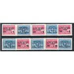 Litorale Sloveno Amm. Militare Jugoslava 1947 Soprast. serie n° 67/76. Cat. € 50 (**)