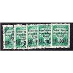 Litorale Sloveno Amm. Militare Jugoslava 1947 Segnatasse serie n° 20/24. Cat. € 28 (**)