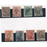 Uffici Postali all'Estero Levante Costantinopoli 1921/22 soprast. nuovi val. serie n° 33/40. Cat. € 135 (U)
