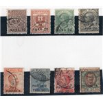 Uffici Postali all'Estero Levante Costantinopoli 1921/22 soprast. nuovi val. serie n° 33/40. Cat. € 135 (U)