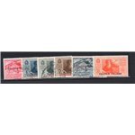 Emissioni Generali 1932 P.A. Garibaldi serie n° 1/7, annuli poco leggibili. Cat. € 350 (U)
