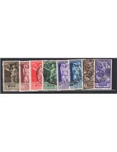 Emissioni Generali 1932 P.A. Dante 100 £ verde oliva e bruno n° 14 annullo poco leggibile. Cat. € 250 (U)