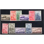 A.O.I. 1938 Bilinnenario Augusto serie 21/26 + P.A. 14/15. Cat. € 45 (**)