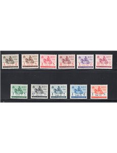 A.O.I. 1941 Recapito autorizzato leone di Giuda 10 c. n° 1. Cat. € 20 (**)