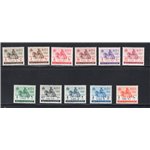 A.O.I. 1941 Recapito autorizzato leone di Giuda 10 c. n° 1. Cat. € 20 (**)