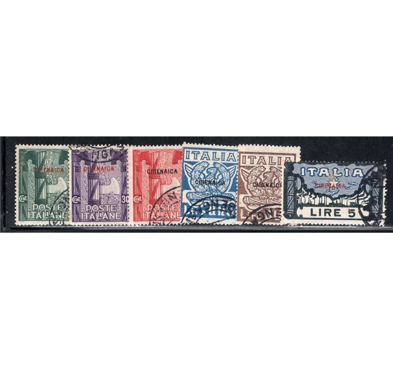 A.O.I. 1938 Triennale d'oltremare serie n° 27/33 + P.A. 16/19. Cat. € 150 (U)